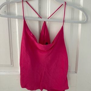 Silky cowl neck tank